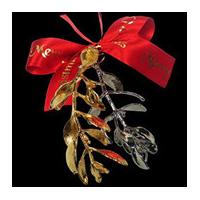 A 24kt Gold and Platinum dipped Sprigs of Christmas Mistletoe