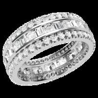 A breathtaking diamond-set ladies eternity/wedding ring in platinum (In stock)