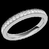 A stunning Round Brilliant Cut diamond eternity/wedding ring in platinum (In stock)