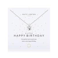 a little happy birthday silver necklace