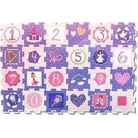 A To Z Mat Princess Number Puzzle (pink)