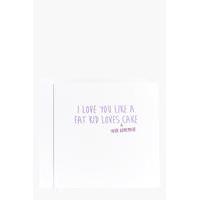 a fat kid loves cake mothers day card multi