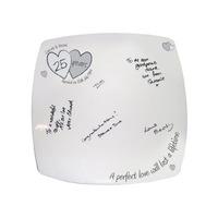 A Perfect Love Silver Anniversay Message Plate