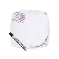 A Perfect Love Wedding Square Message Plate