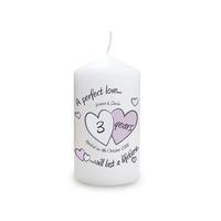 A Perfect Love Anniversary Candle