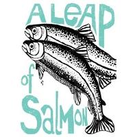 a leap of salmon everyday card