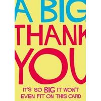 A BIG | Thank You Card