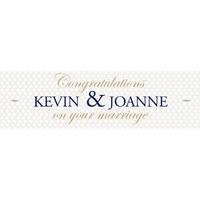 A Classic Occasion Personalised Wedding Banner