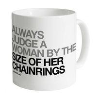 a womans chainrings mug