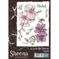 A Little Bit Sketchy A6 Stamp Set - Orchids