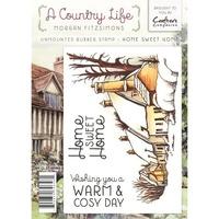 a country life by morgan fitzsimons home sweet home a6 rubber stamp