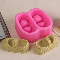 A Pair of Shoes Shaped Fondant Cake Chocolate Silicone Mold