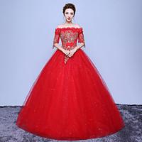 a line wedding dress floor length off the shoulder cotton lace tulle w ...