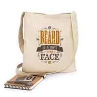 a beard is a gift to our face bag