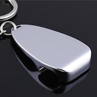 a bottle opener shape metal silver keychain toys