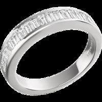 a magnificent baguette cut diamond eternity ring in platinum