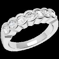 A striking multi-stone diamond ring in platinum