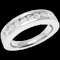 A breathtaking Round Brilliant Cut diamond eternity ring in 18ct white gold