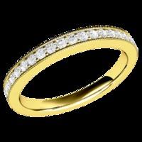 A stunning Round Brilliant Cut diamond eternity/wedding ring in 9ct yellow gold