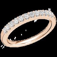 A sparkling Round Brilliant Cut diamond eternity/wedding ring in 18ct rose gold