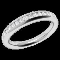 A gorgeous Round Brilliant Cut diamond set eternity/wedding ring in palladium