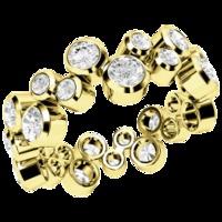 A lovely scattered diamond set ladies ring in 18ct yellow gold