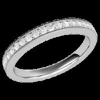 A stunning Round Brilliant Cut diamond eternity/wedding ring in 9ct white gold