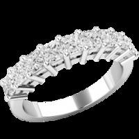 A beautiful Princess Cut diamond eternity ring in 18ct white gold