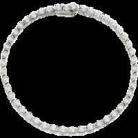 A stunning Round Brilliant Cut diamond bracelet in 18ct white gold