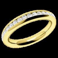 A gorgeous Round Brilliant Cut diamond set eternity/wedding ring in 18ct yellow gold