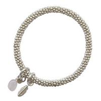 A Beautiful Story-Bracelets - Jacky Rose Quartz Bracelet - Silver