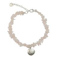 A Beautiful Story-Bracelets - Power Rose Quartz Bracelet - Silver