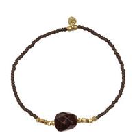 A Beautiful Story-Bracelets - Joy Garnet Bracelet - Gold