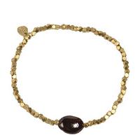 A Beautiful Story-Bracelets - Celebrate Garnet Bracelet - Gold