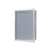 A0 LOCKABLE POSTERFRAME WITH CLEAR POLYCARBONATE FRONT FITTED TO THE HINGED DOOR. 37MM SIDE PROFILE IN AN