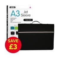 A3 Portfolio with Sleeves 2 Pack