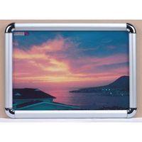 A3 CHROME CORNERED CLIP FRAME ALUMINIUM FINISH