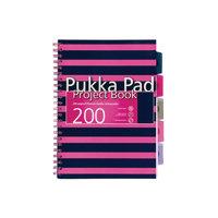 A4 Pukka Navy Project Book Navy/Pink