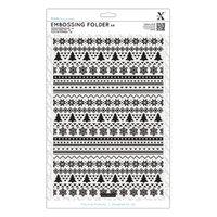 A4 Embossing Folder - Fairisle Pattern 363496