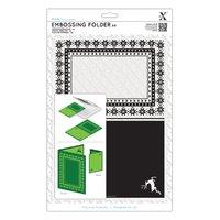 a4 embossing folder fairisle frame 363497