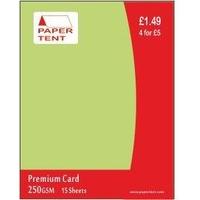 a4 250gsm celery green premium card pack