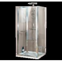 A4 Bi-Fold 6mm Shower Enclosure Set - 700mm x 700mm