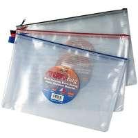A4 plus Clear \'Tuff\' Bags (Pack of 12)