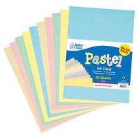 A4 Pastel Coloured Card (Per 3 packs)