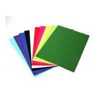 A4 Craft Felt Fabric Pack Assorted Colours