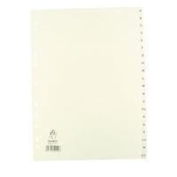 A4 White A-Z Polypropylene Index WX01351