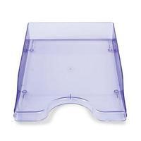 A4Foolscap Polystyrene Continental Letter Tray Ice Purple CP130YTIPU
