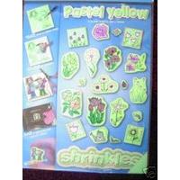 A4 Pastel Yellow Shrink Plastic Sheets - Shrink Art Craft Pack