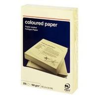 a4 250 sheets coloured paper card 160gsm yellow ream wrapped