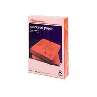 a4 250 sheets coloured paper card 160gsm intensive red ream wrapped